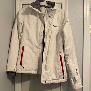 Columbia white cold weather snow jacket